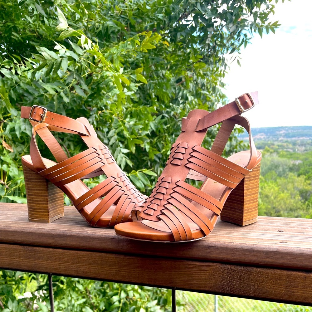 Reine cognac Madden Girl heel sandals